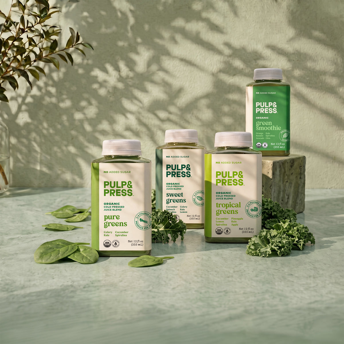 Organic Cold Pressed Green Juice Detox Cleanse | Pulp & Press