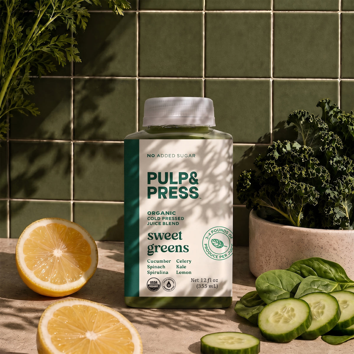 Organic Cold Pressed Green Juice Detox Cleanse | Pulp & Press