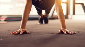 Woman exercising.