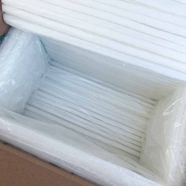 plant based packaging foam inside pulp and press shipping box